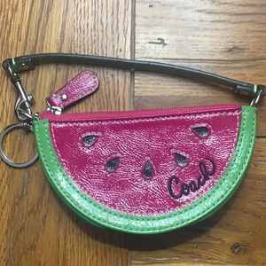 Coach Watermelon Key Fob Coin Purse